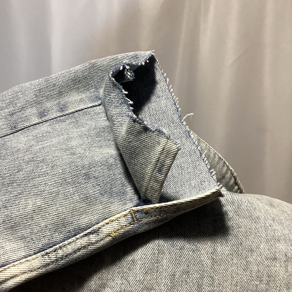 641. Free People Jean Jacket - Super Distressed - Xl - Nwot View 6